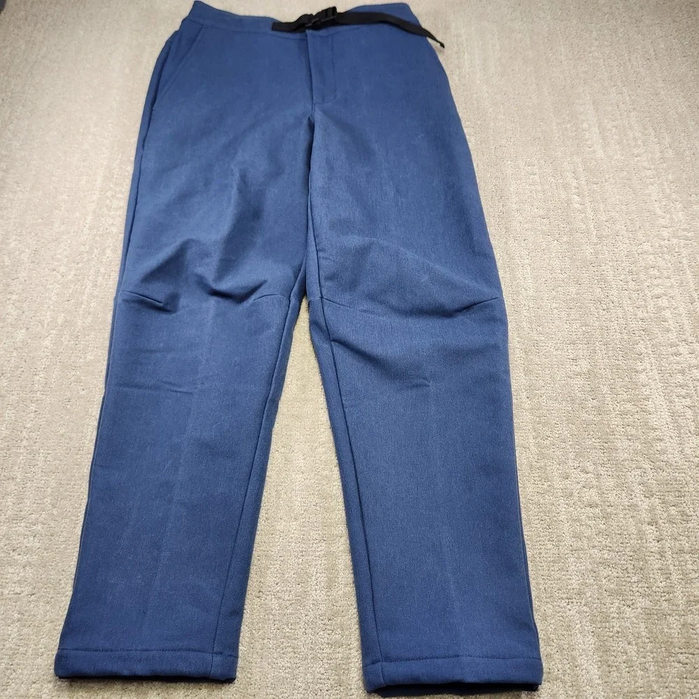 The North Face Camden Softshell Pants Men Small Windwall Fleece Lined DWR Belted
